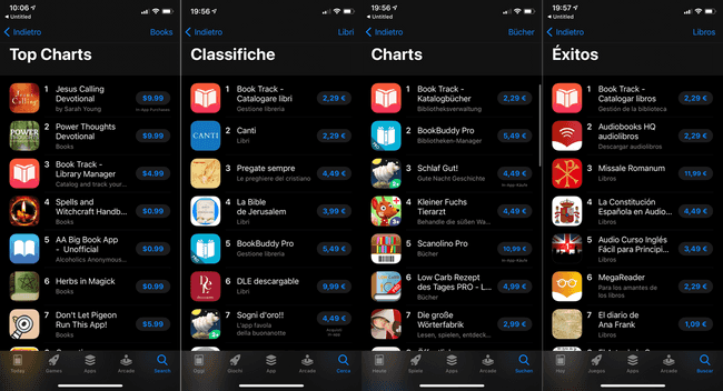 Book Track App Store Chart