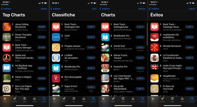 Book Track App Store Chart